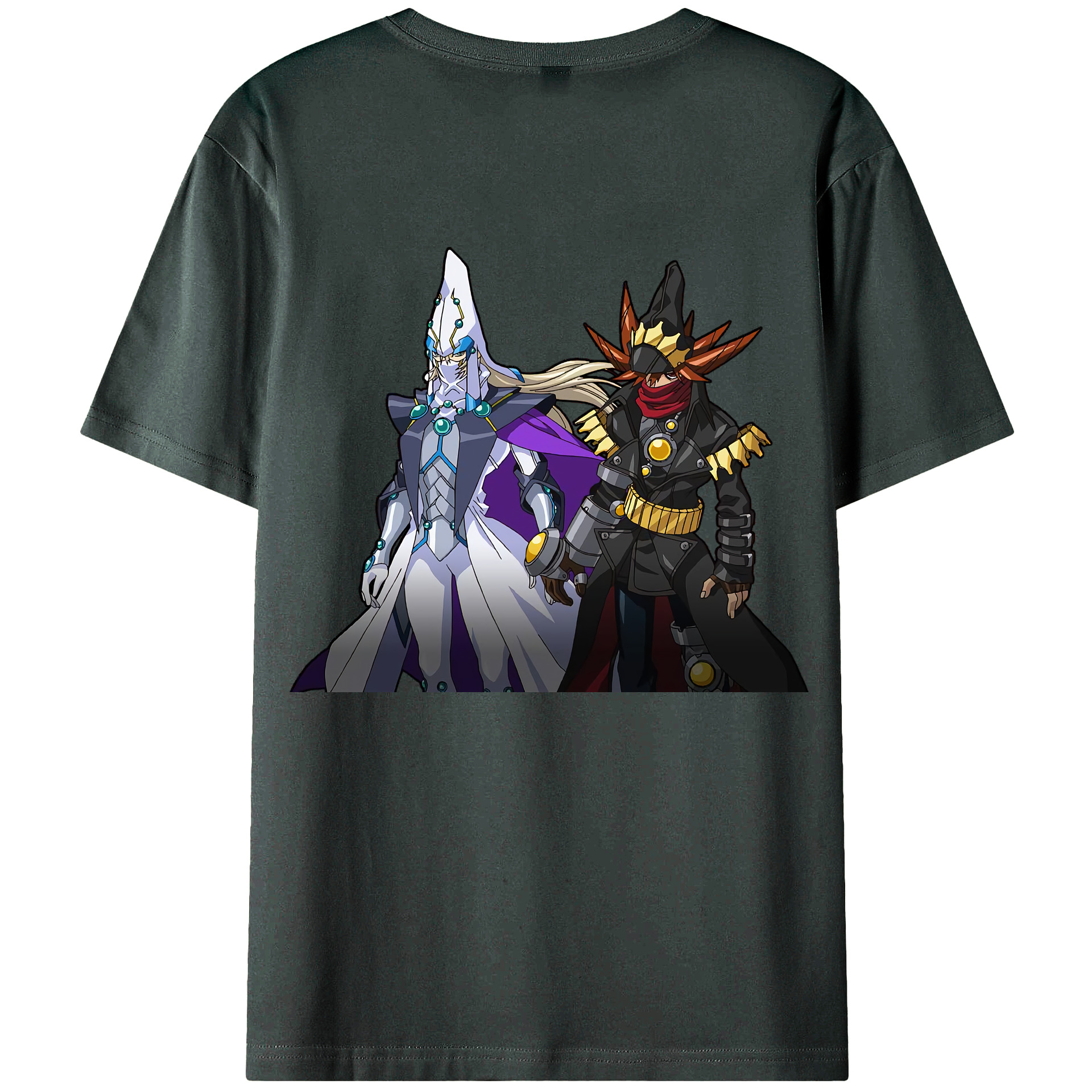 （画像用） 遊☆戯☆王 Yu-Gi-Oh! 綿100％ メンズ半袖Tシャツ（バックプリント） 通気性